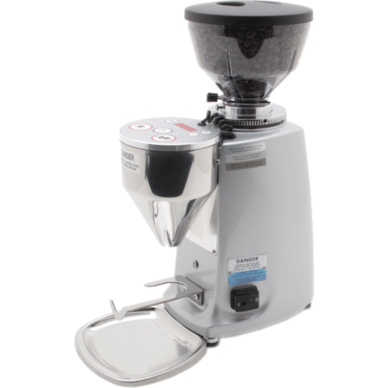 Mazzer Mini Electronic Doserless Espresso Grinder Type A in Silver