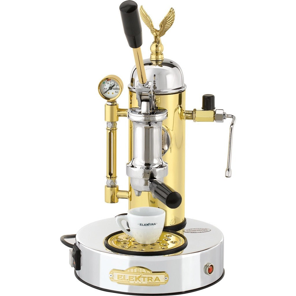 Elektra ART.S1CO Micro Casa Espresso Machine - Chrome and Brass - My Espresso Shop