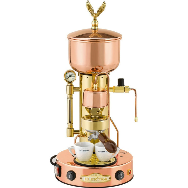 Elektra ART.SX MicroCasa SemiAutomatica Espresso Machine -Copper and Brass - My Espresso Shop