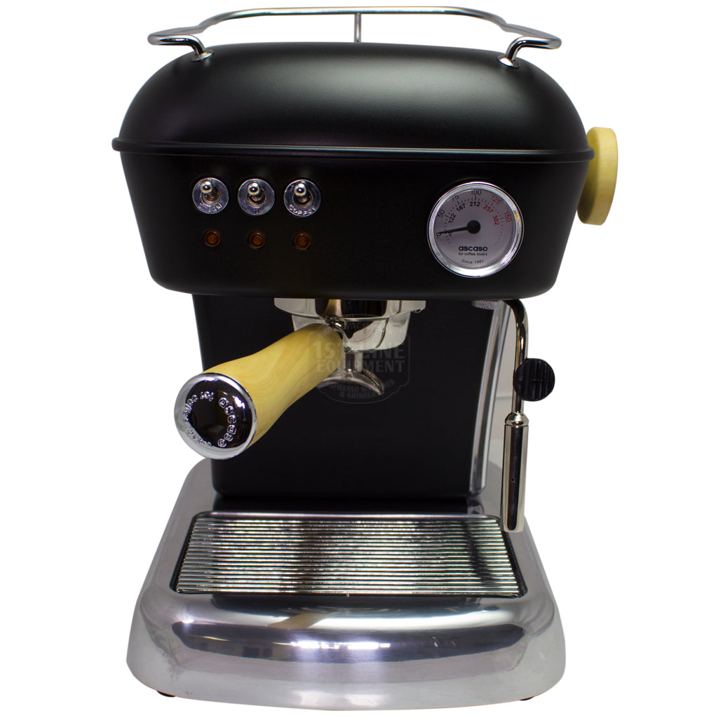 Ascaso Dream UP V3 Espresso Machine- Black - Wood Handle and Steam Knob - My Espresso Shop