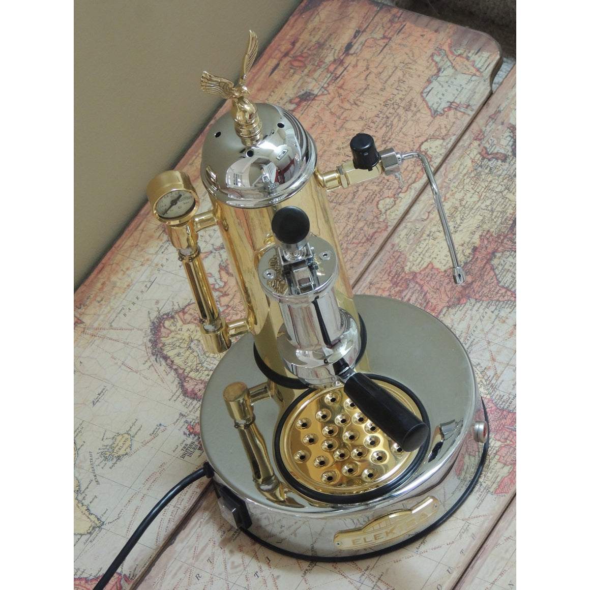 Elektra ART.S1CO Micro Casa Espresso Machine in Chrome and Brass Elektra ART.S1CO Micro Casa Espresso Machine in Chrome and Brass
