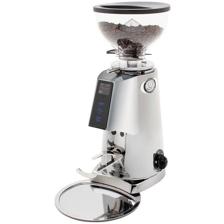 Fiorenzato F4 Nano V2 Electronic Espresso Grinder - Chrome - My Espresso Shop