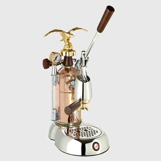 La Pavoni Grande Bellezza Manual Espresso Machine - Chrome & Copper- LGB-16 - My Espresso Shop