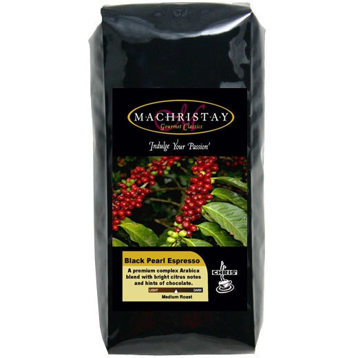 Machristay Black Pearl Espresso Whole Bean - 1 pound - My Espresso Shop