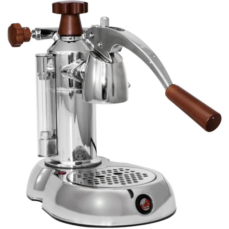 La Pavoni Stradivari Manual Espresso Machine Wood Chrome ESW